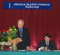 Nowo wybrani przewodniczcy Rady Gminy Skowa